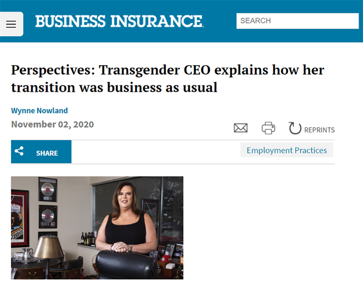 CEO Wynne Nowland Pens an Article for Business Insurance