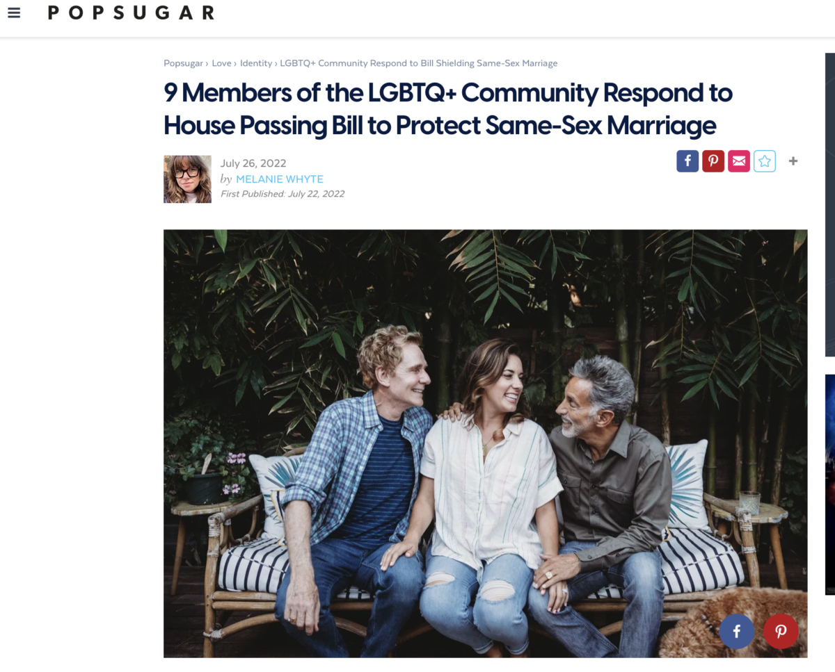 9 Members of the LGBTQ+ Community Respond to House Passing Bill to Protect Same-Sex Marriage