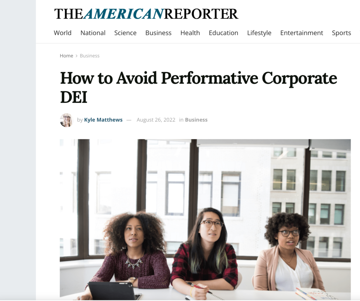 How to Avoid Performative Corporate DEI
