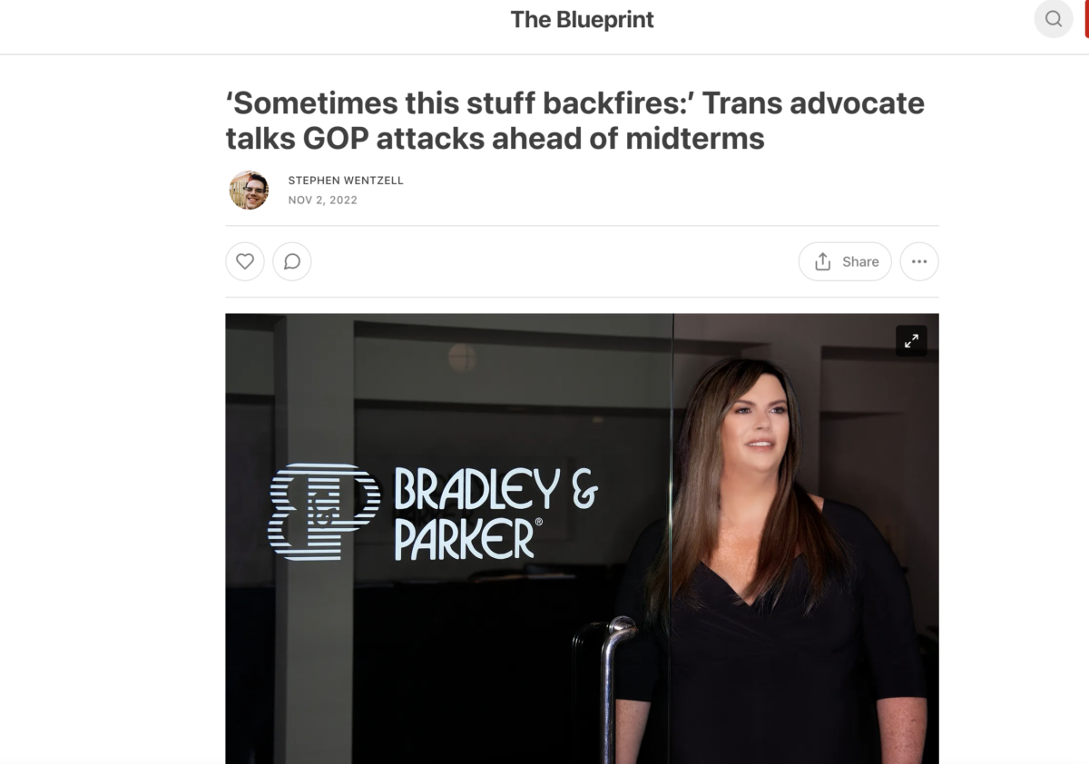 ‘Sometimes this stuff backfires:’ Trans advocate talks GOP attacks ahead of midterms