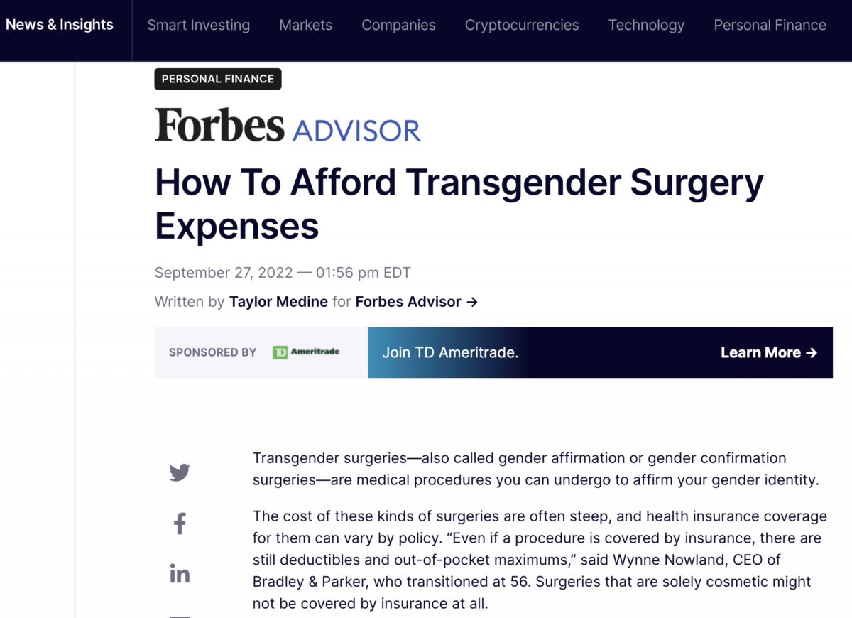 How To Afford Transgender Surgery Expenses